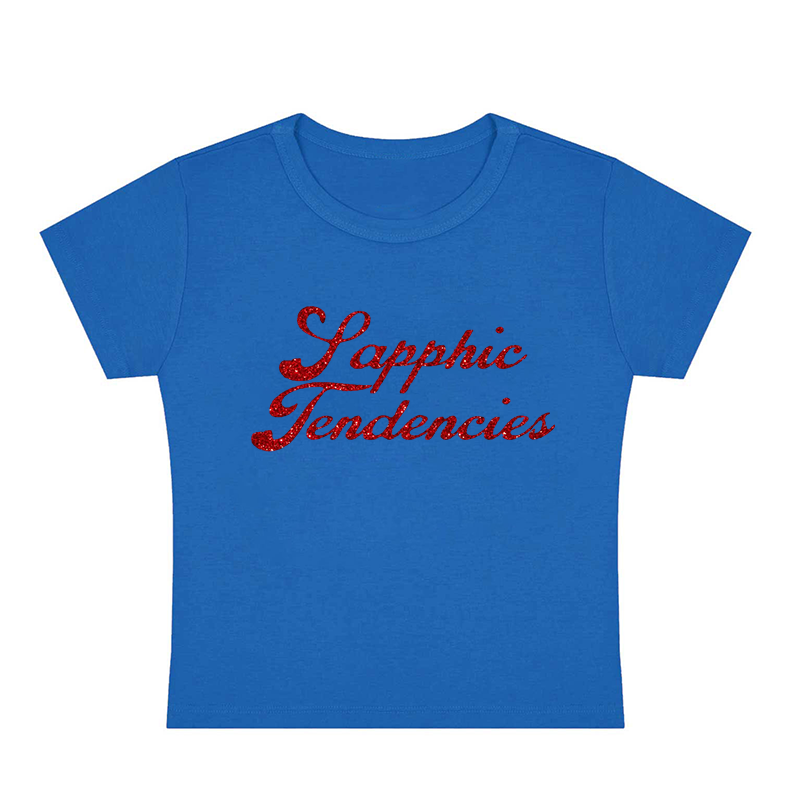 Sapphic Tendencies Y2K Baby Tee