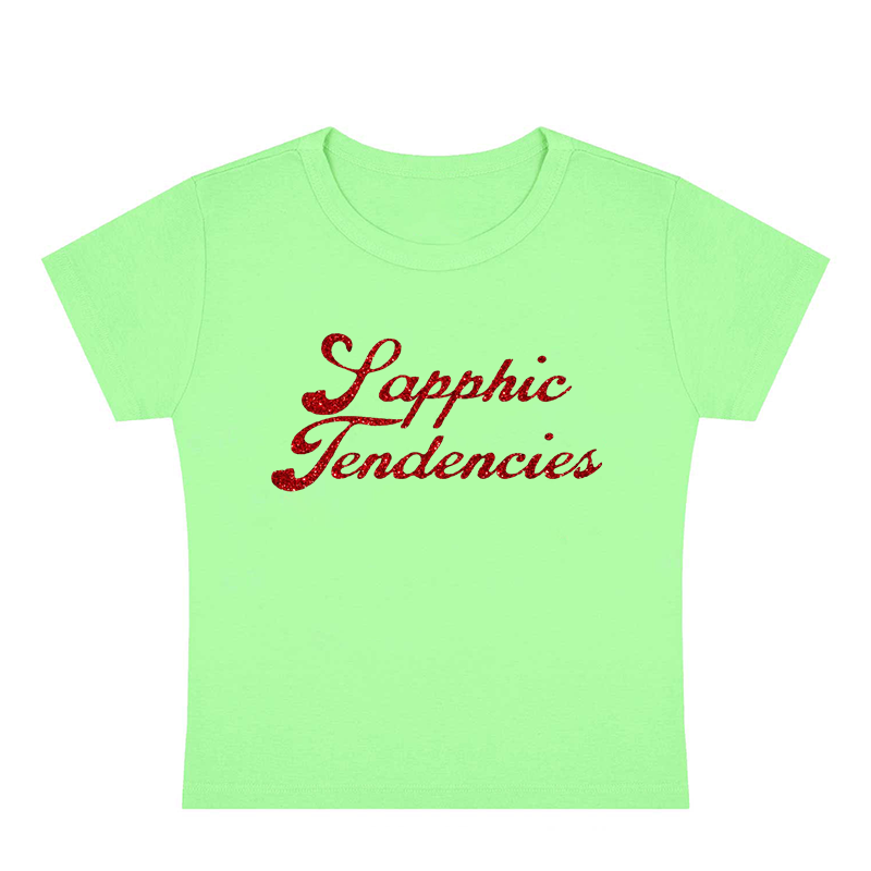 Sapphic Tendencies Y2K Baby Tee