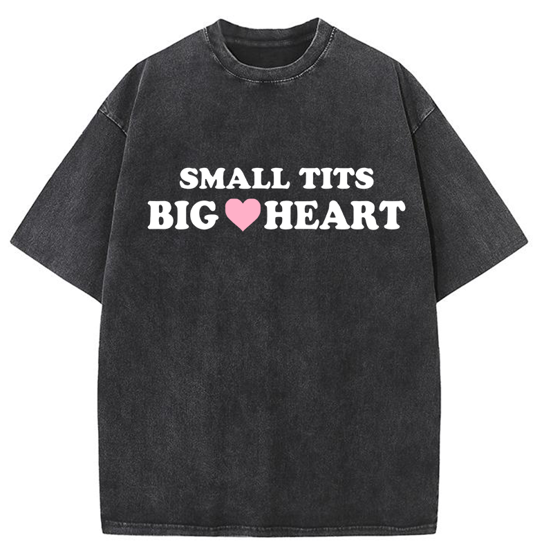 Small Txxs Big Heart Y2K Washed Tee