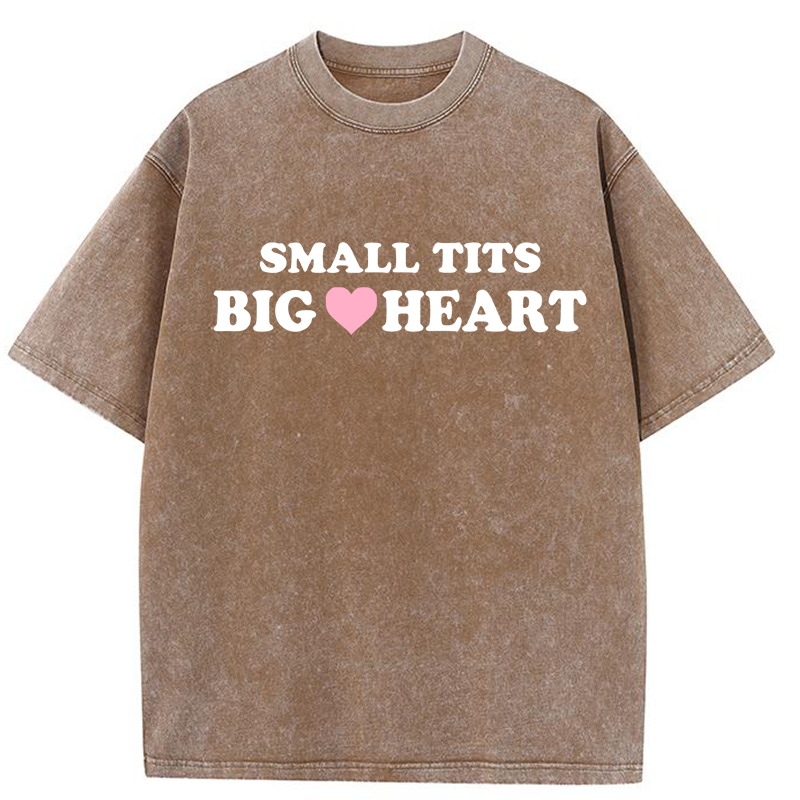 Small Txxs Big Heart Y2K Washed Tee