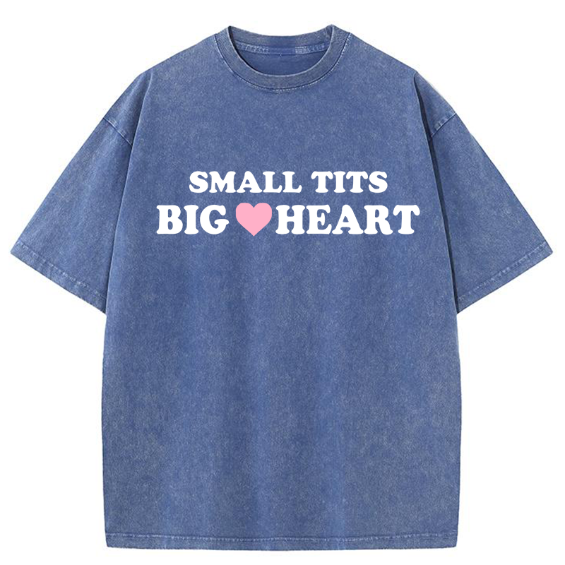Small Txxs Big Heart Y2K Washed Tee