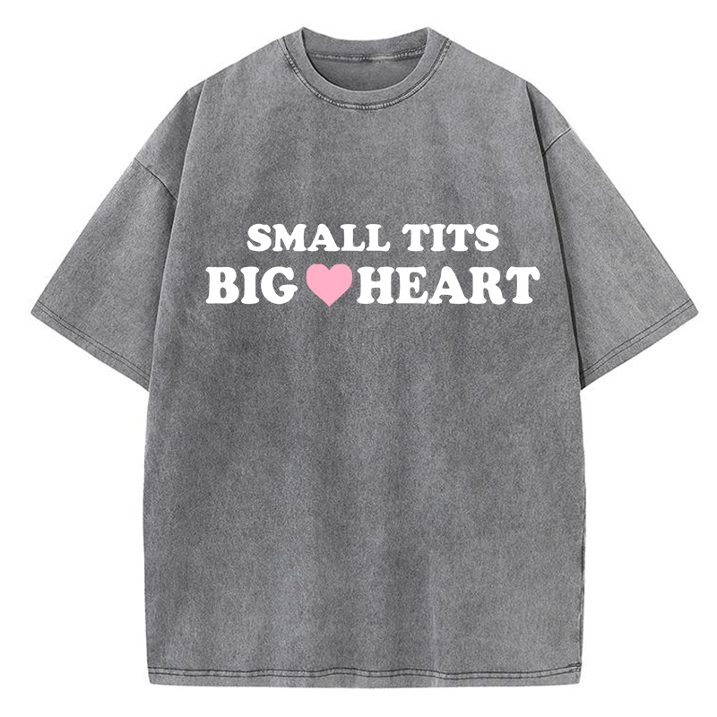 Small Txxs Big Heart Y2K Washed Tee