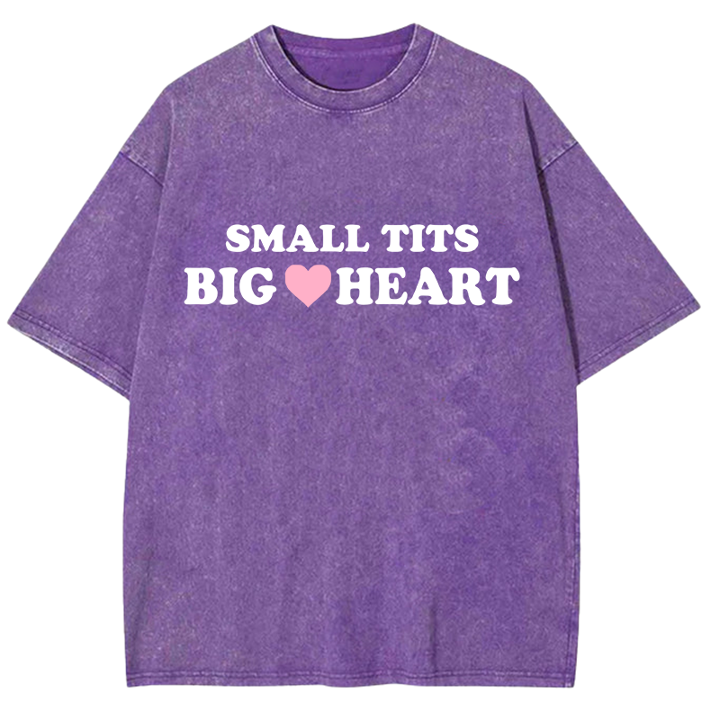 Small Txxs Big Heart Y2K Washed Tee