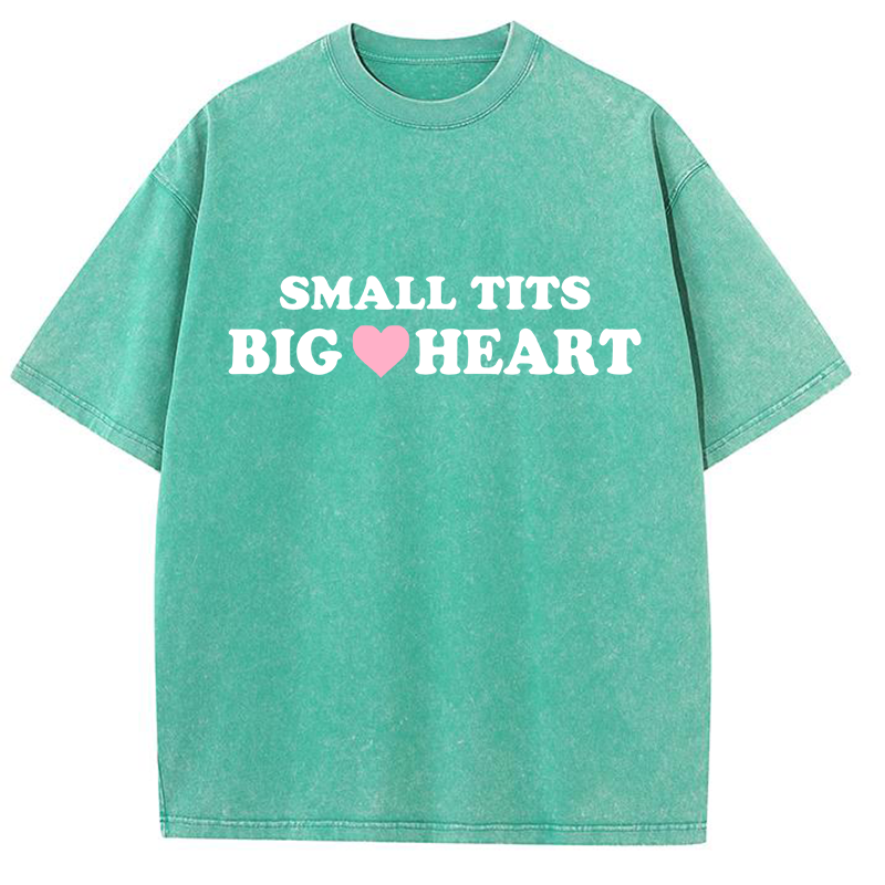 Small Txxs Big Heart Y2K Washed Tee