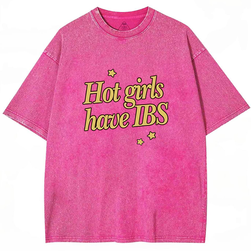 Hot Girls Have IBS Y2K Washed Tee