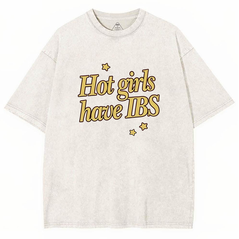 Hot Girls Have IBS Y2K Washed Tee