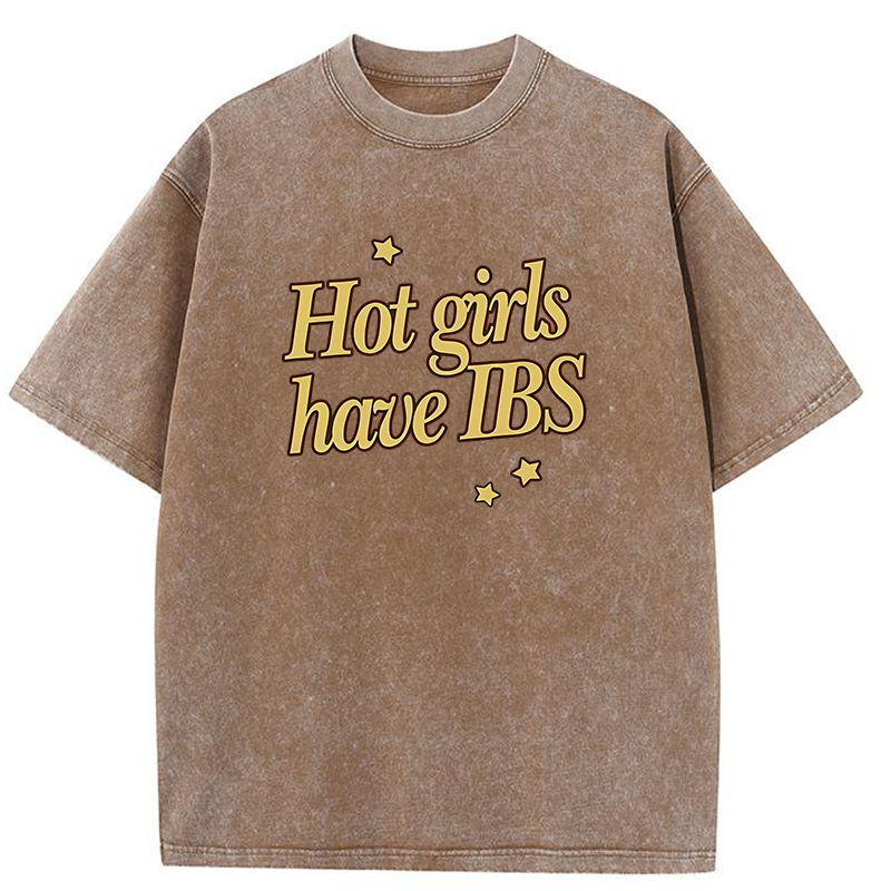 Hot Girls Have IBS Y2K Washed Tee