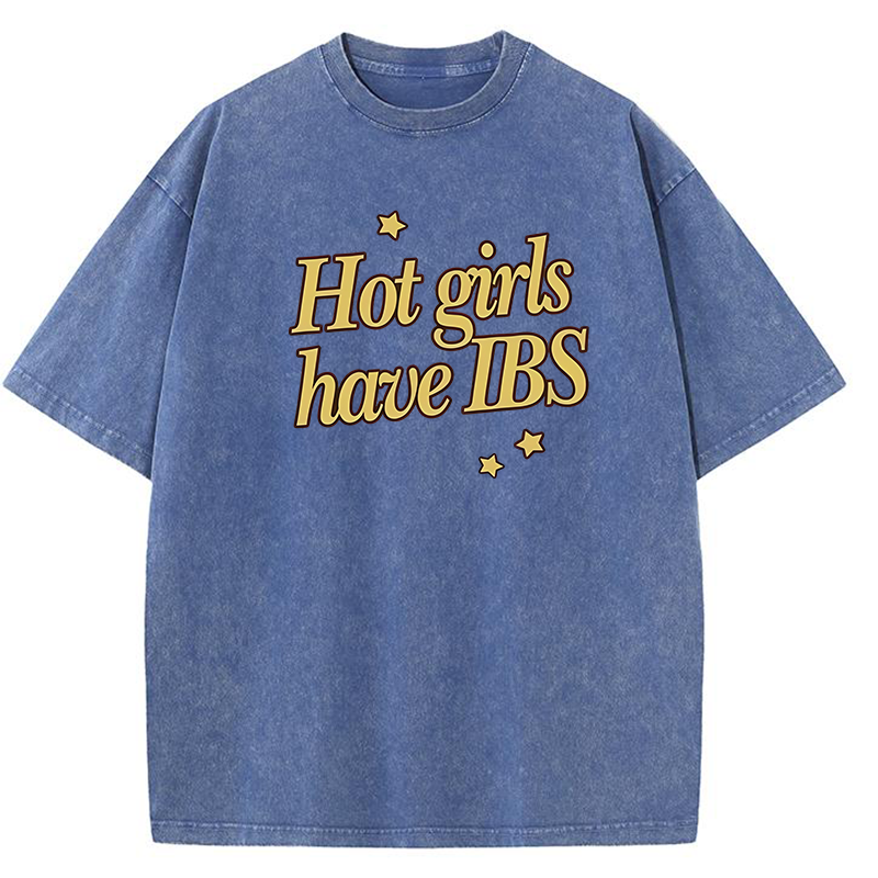 Hot Girls Have IBS Y2K Washed Tee