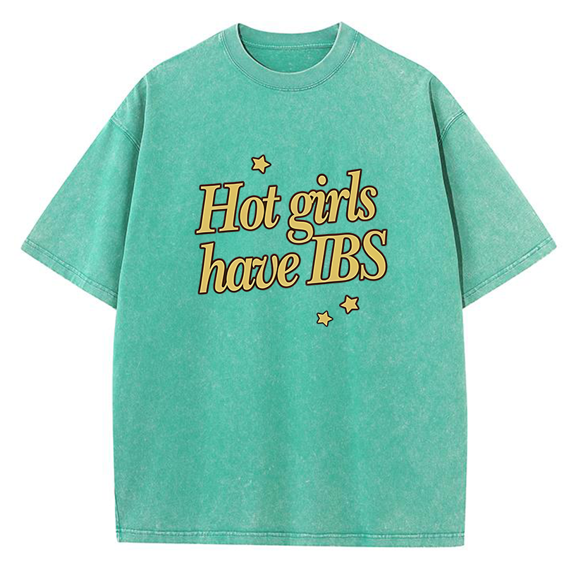 Hot Girls Have IBS Y2K Washed Tee