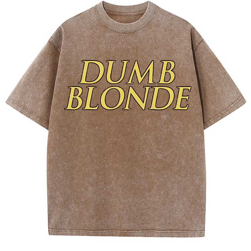 Dumb Blonde Y2K Washed Tee