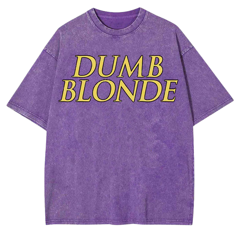 Dumb Blonde Y2K Washed Tee