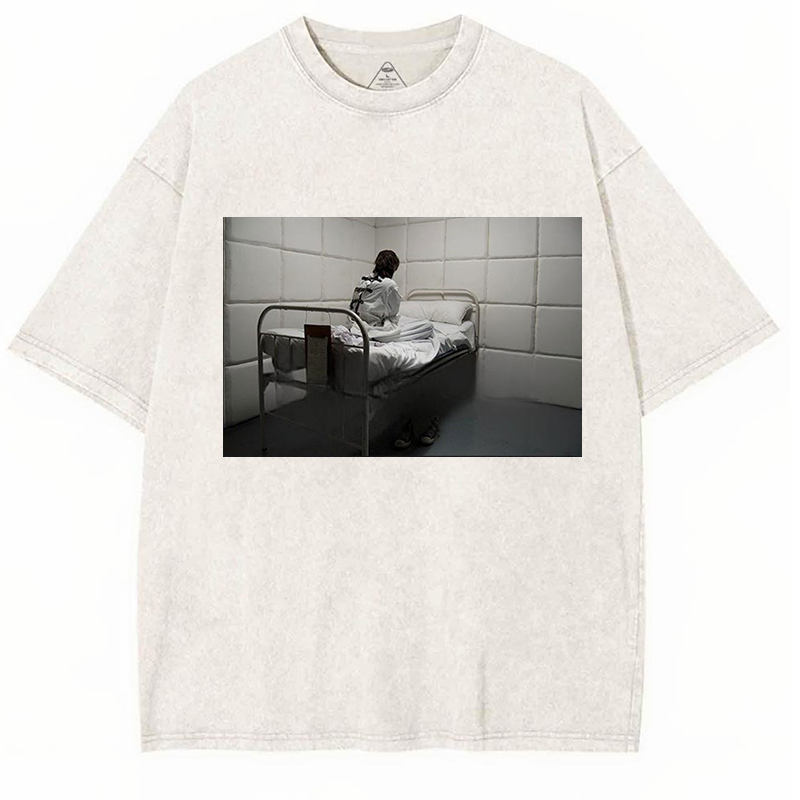 Mental Ward Blue Y2K Washed Tee