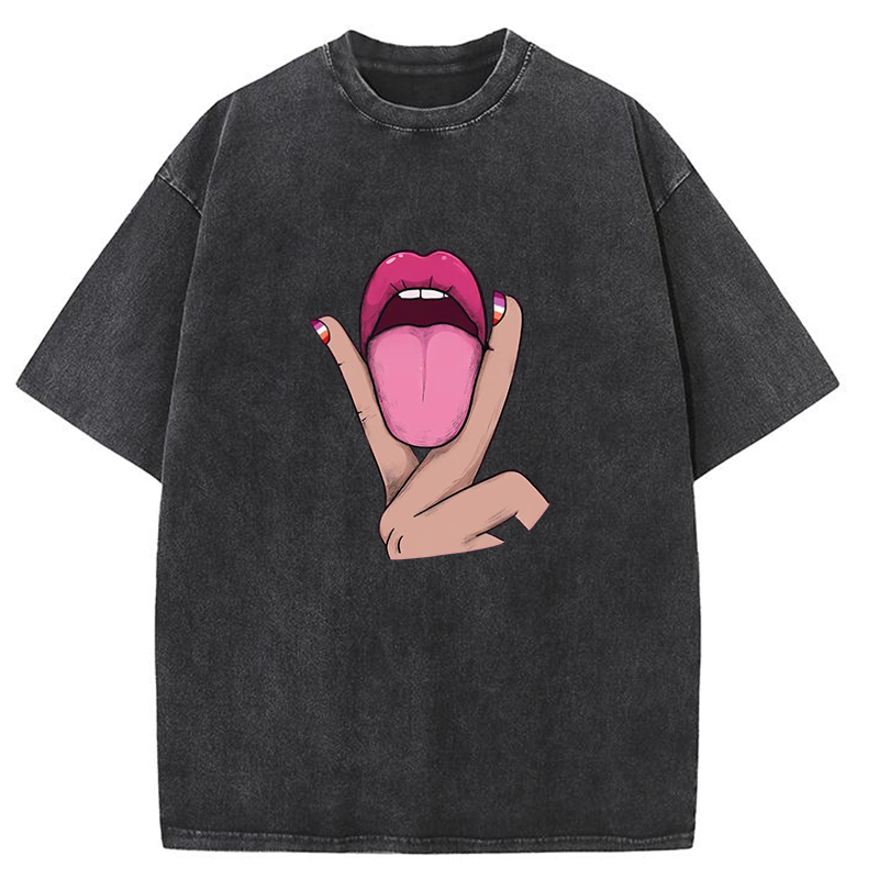 Tongue Vibe Y2K Washed Tee