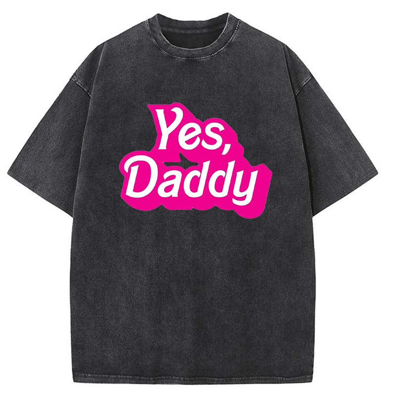 Yes Daddy Y2K Washed Tee