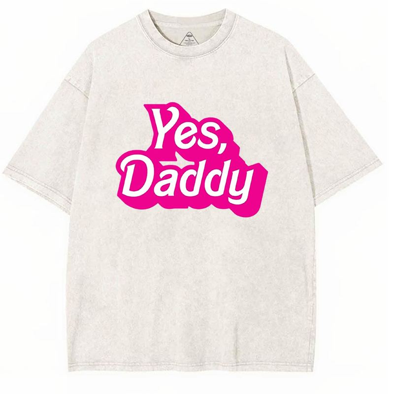 Yes Daddy Y2K Washed Tee