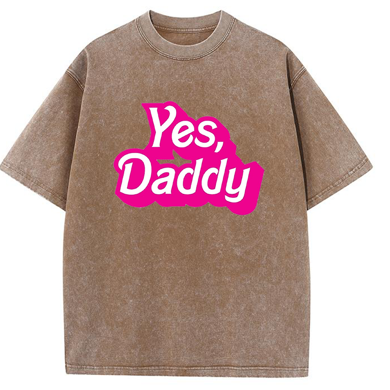 Yes Daddy Y2K Washed Tee