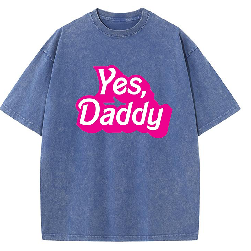 Yes Daddy Y2K Washed Tee