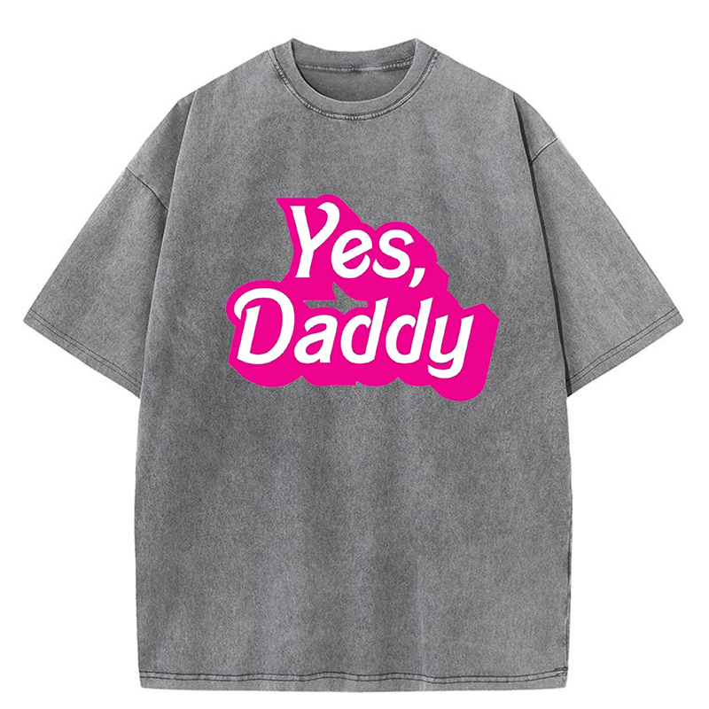 Yes Daddy Y2K Washed Tee