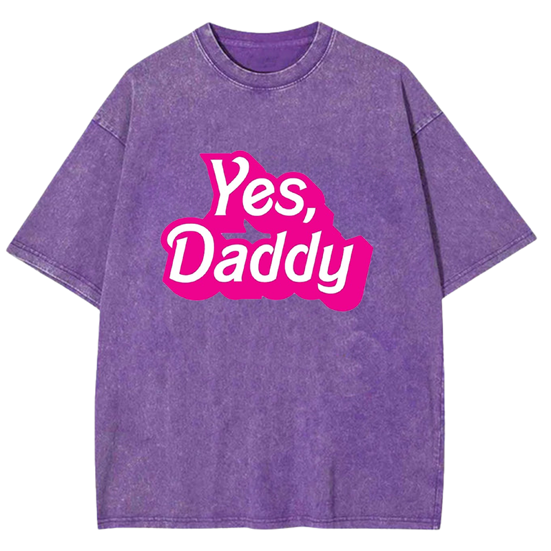 Yes Daddy Y2K Washed Tee