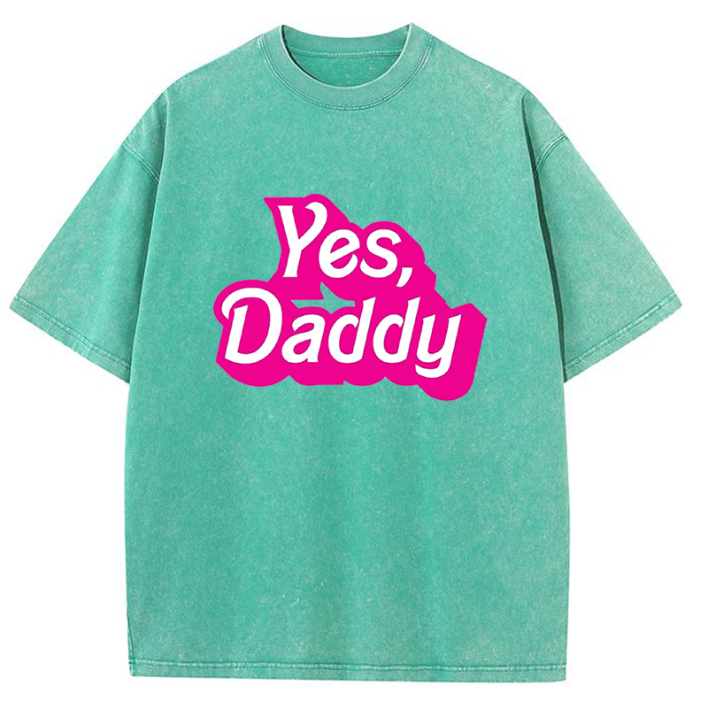Yes Daddy Y2K Washed Tee