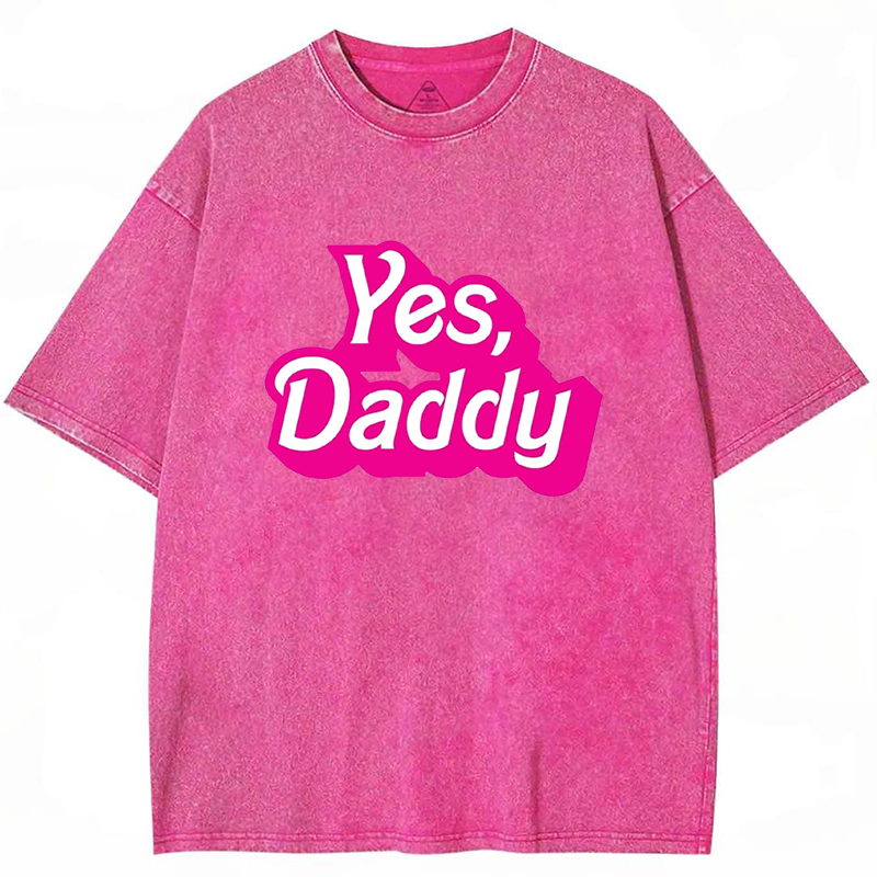 Yes Daddy Y2K Washed Tee