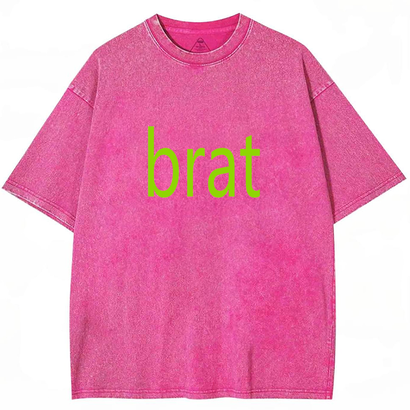 Green Brat Y2K Washed Tee