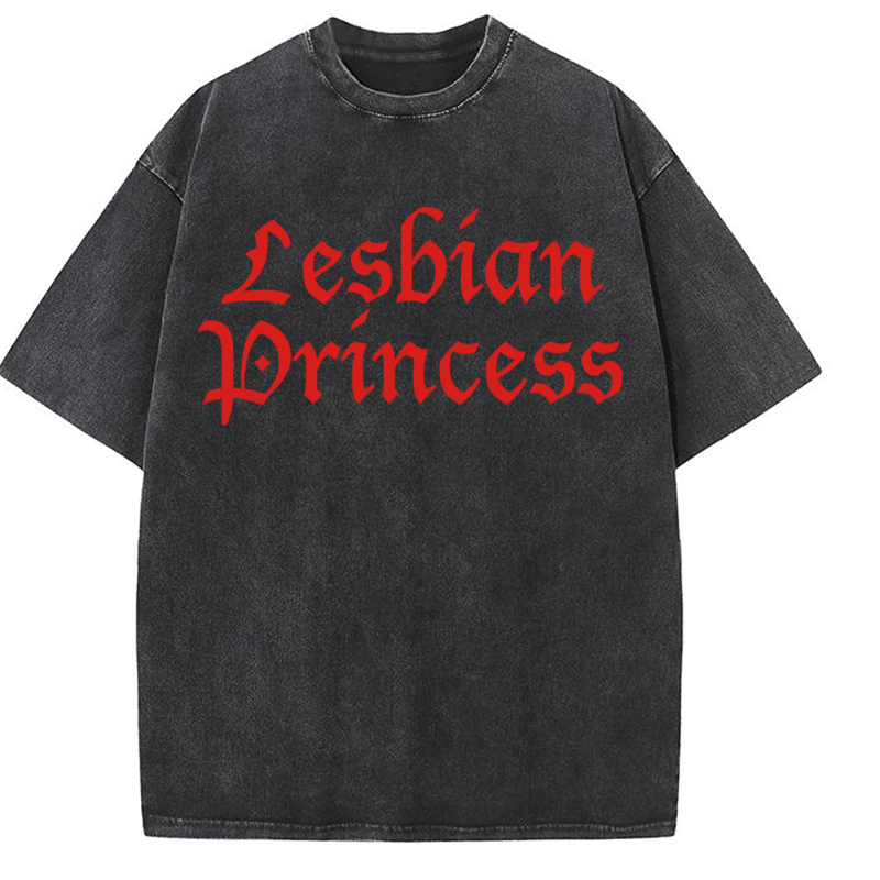 Lesbian Princess Y2K Washed Tee