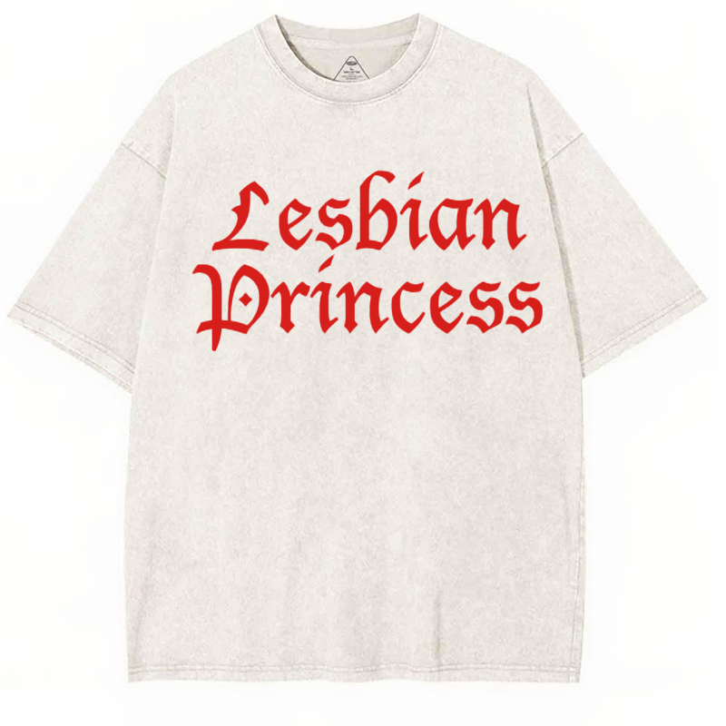 Lesbian Princess Y2K Washed Tee