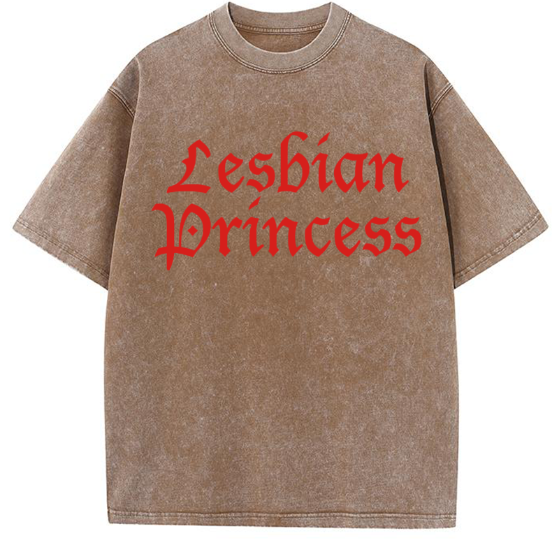 Lesbian Princess Y2K Washed Tee