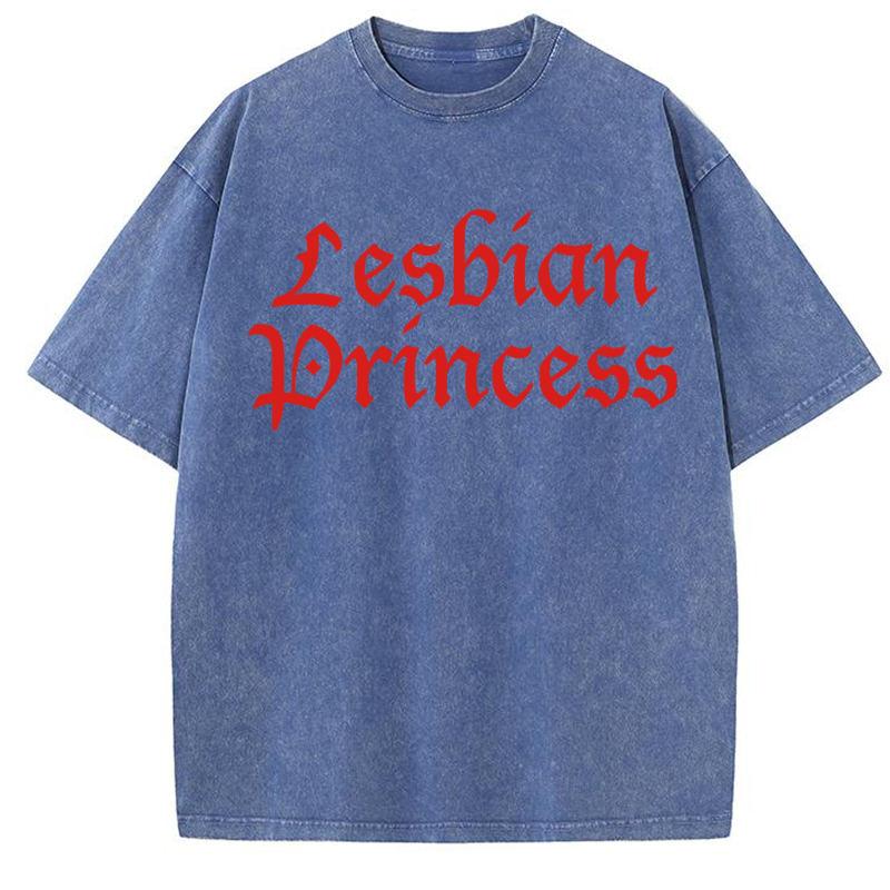 Lesbian Princess Y2K Washed Tee