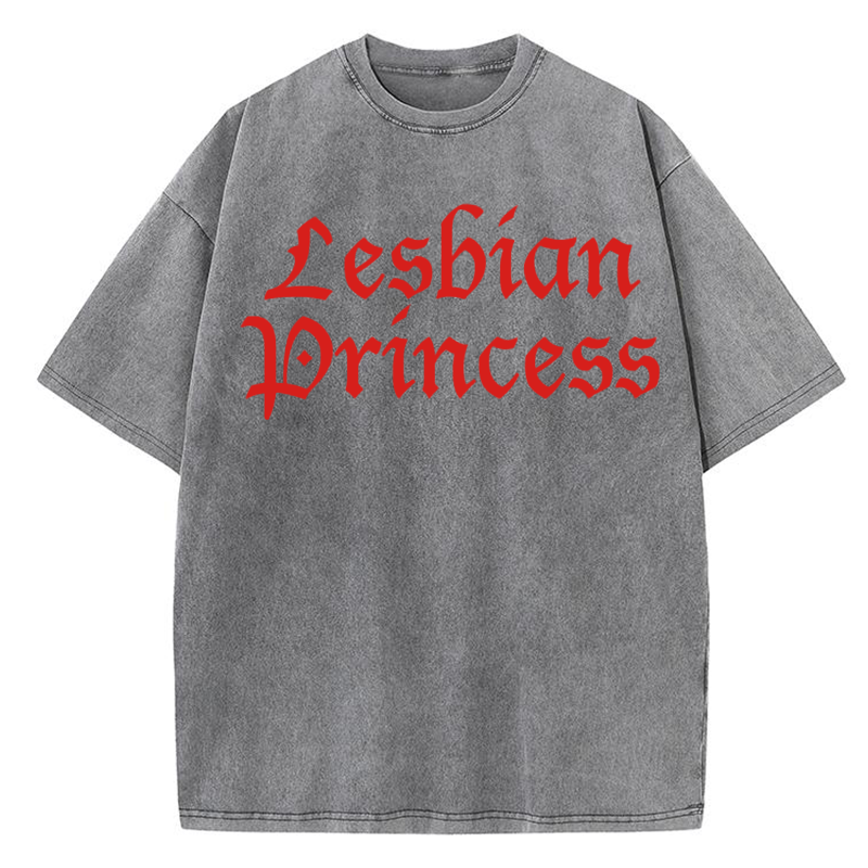Lesbian Princess Y2K Washed Tee