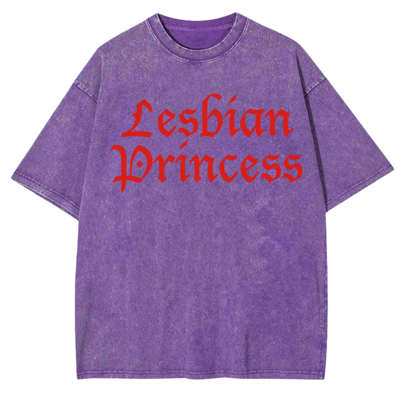 Lesbian Princess Y2K Washed Tee