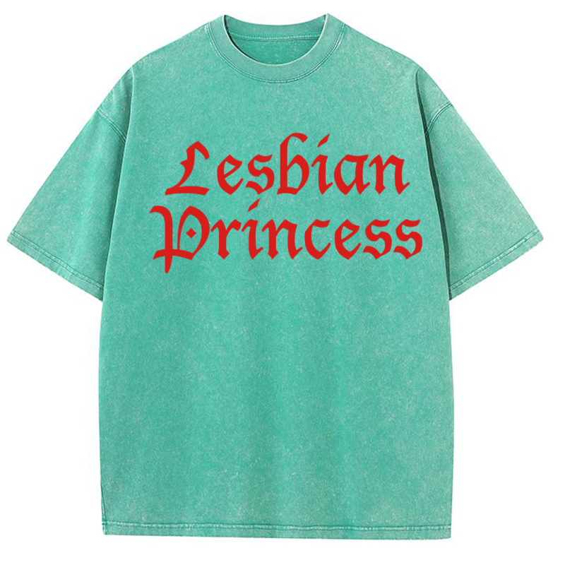 Lesbian Princess Y2K Washed Tee