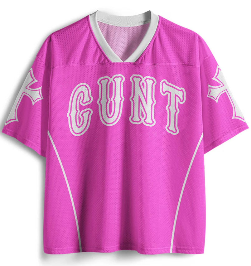 Cunt Y2K Crop Sport Jersey Shirts