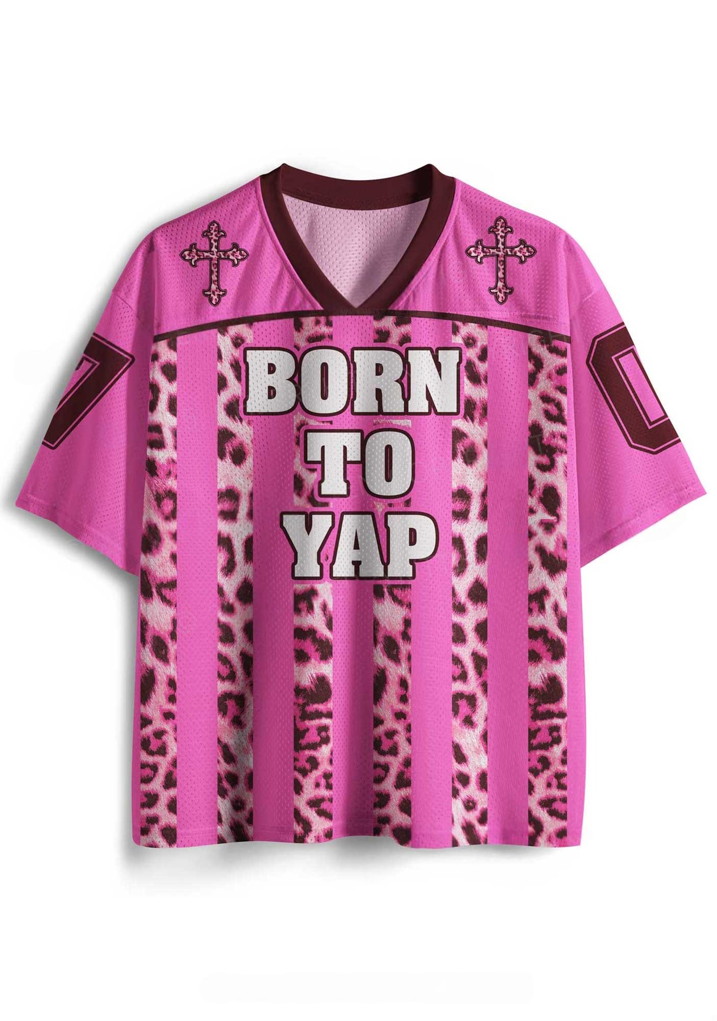 Born To Yap Y2K Crop Sport Jersey Shirts