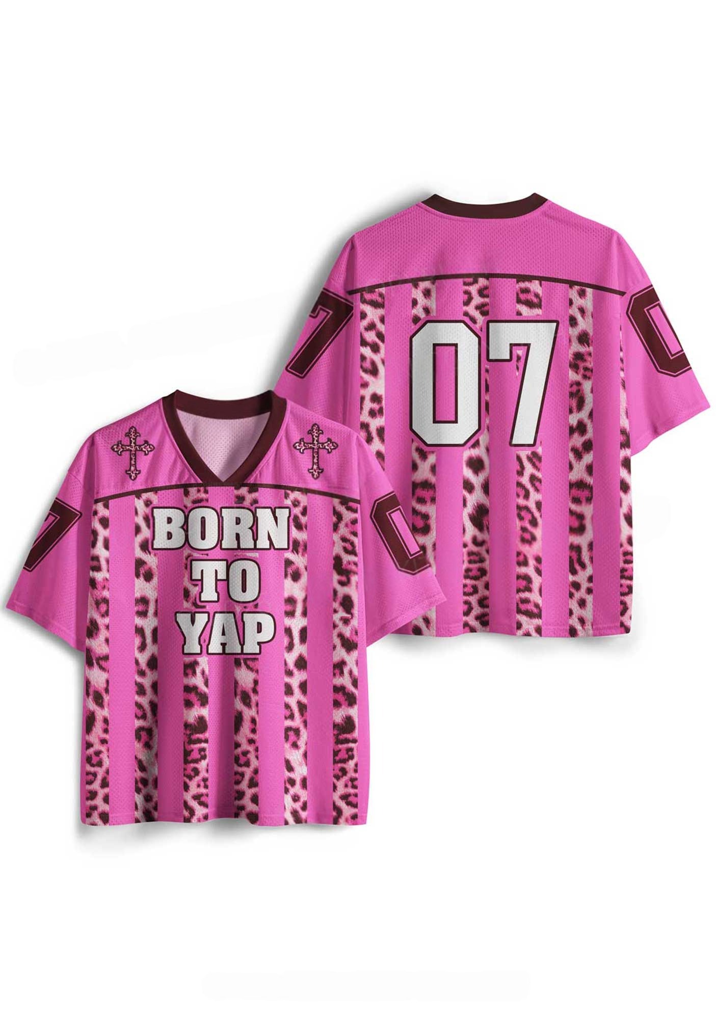 Born To Yap Y2K Crop Sport Jersey Shirts