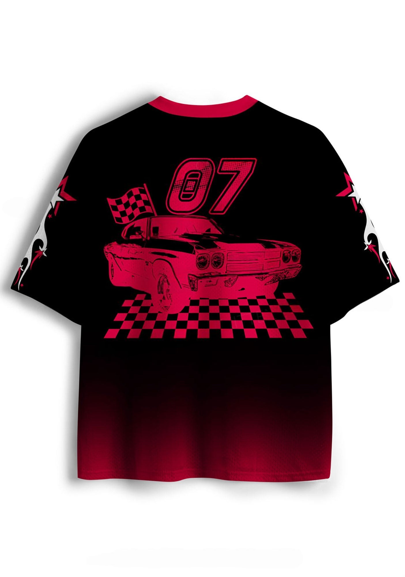 Hit Him With Car Y2K Crop Sport Jersey Shirts