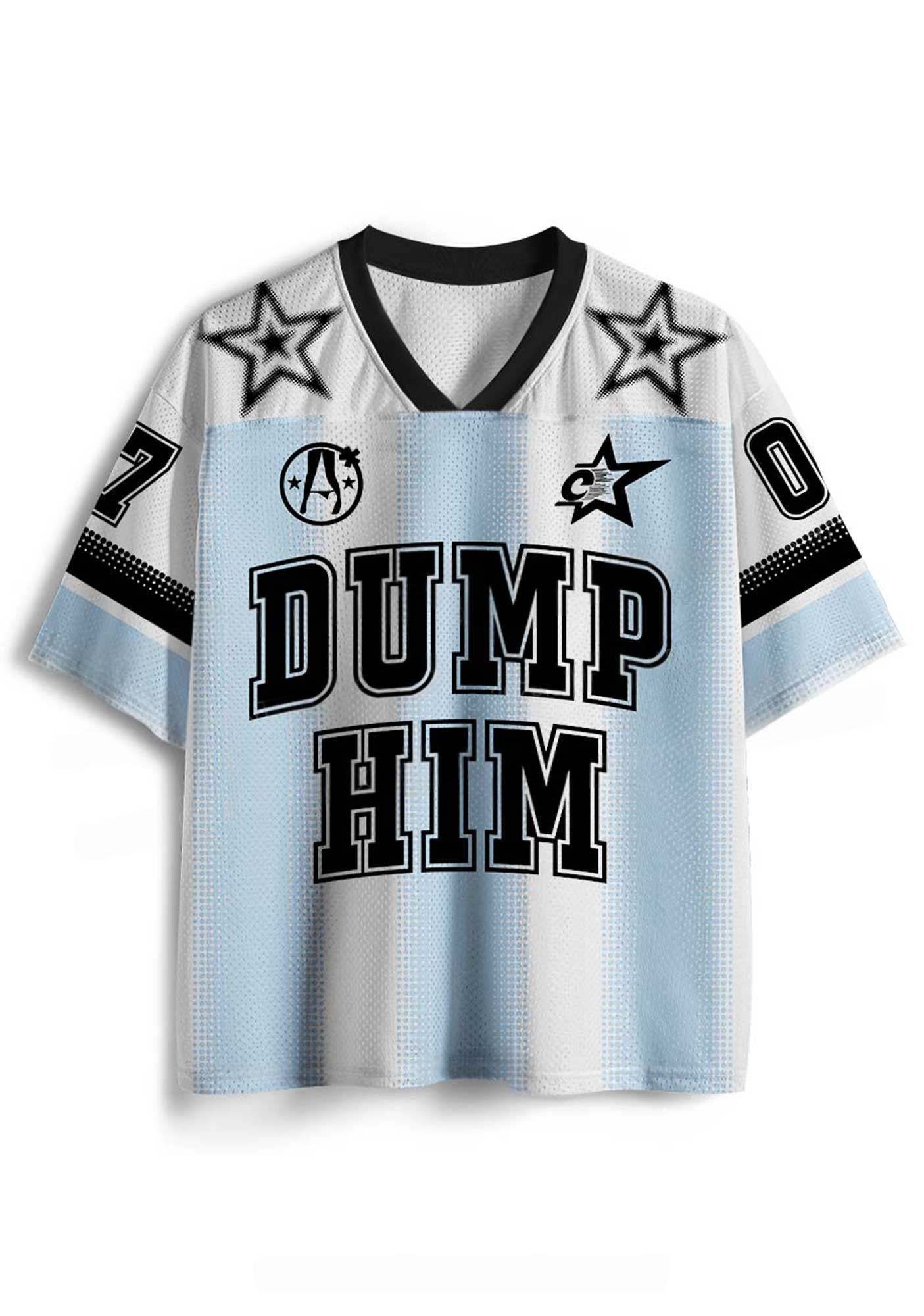 Dump Him Y2K Crop Sport Jersey Shirts