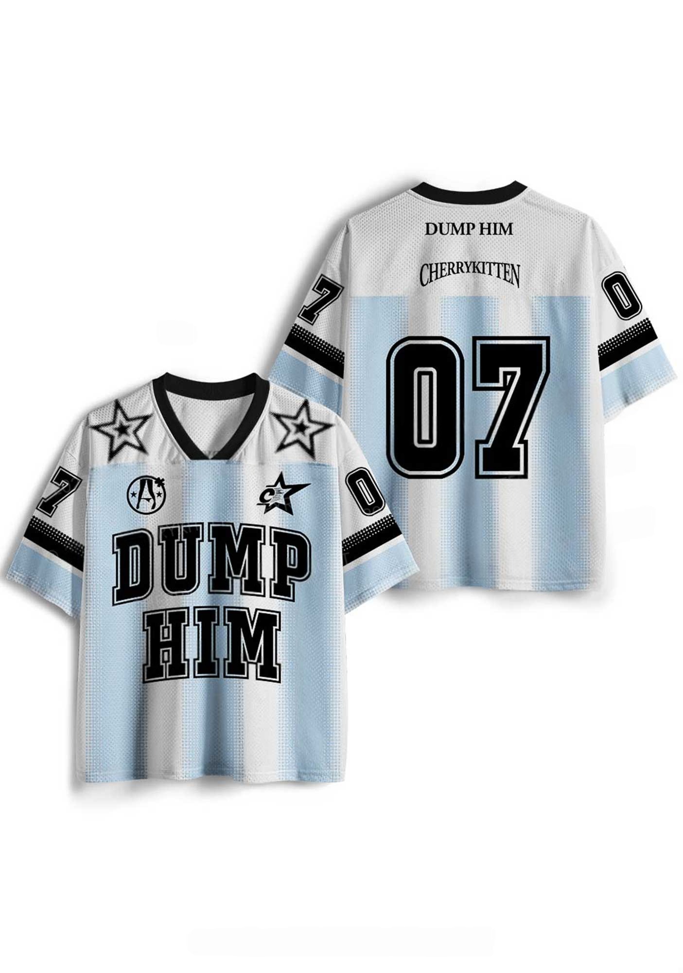 Dump Him Y2K Crop Sport Jersey Shirts
