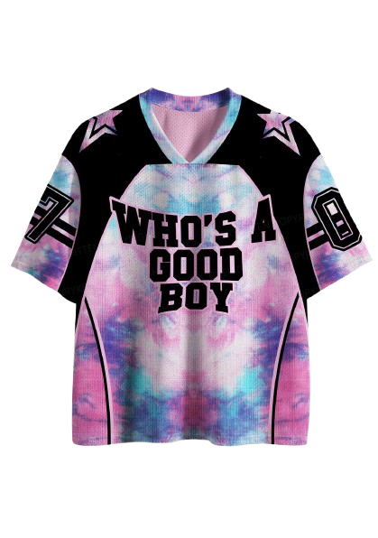 Who Is Good Boy Y2K Crop Sport Jersey Shirts