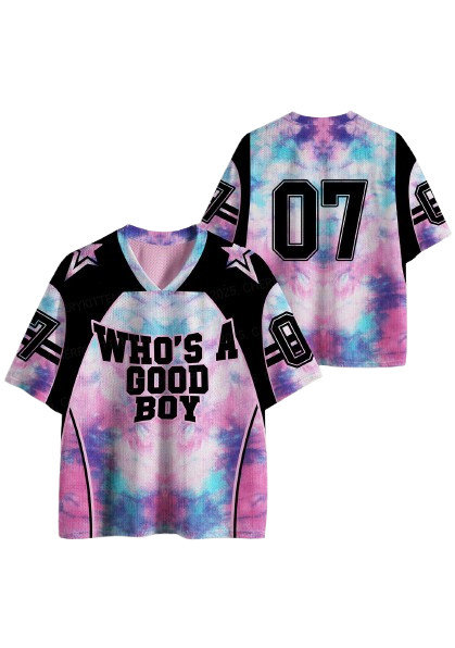 Who Is Good Boy Y2K Crop Sport Jersey Shirts