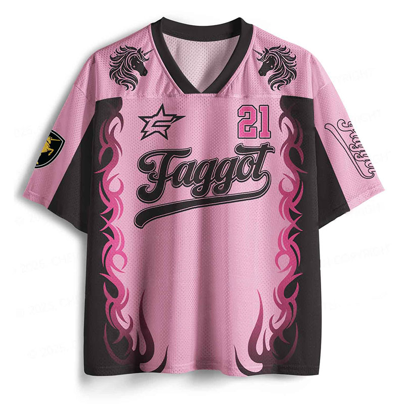 Faggot Y2K Crop Sport Jersey Shirts