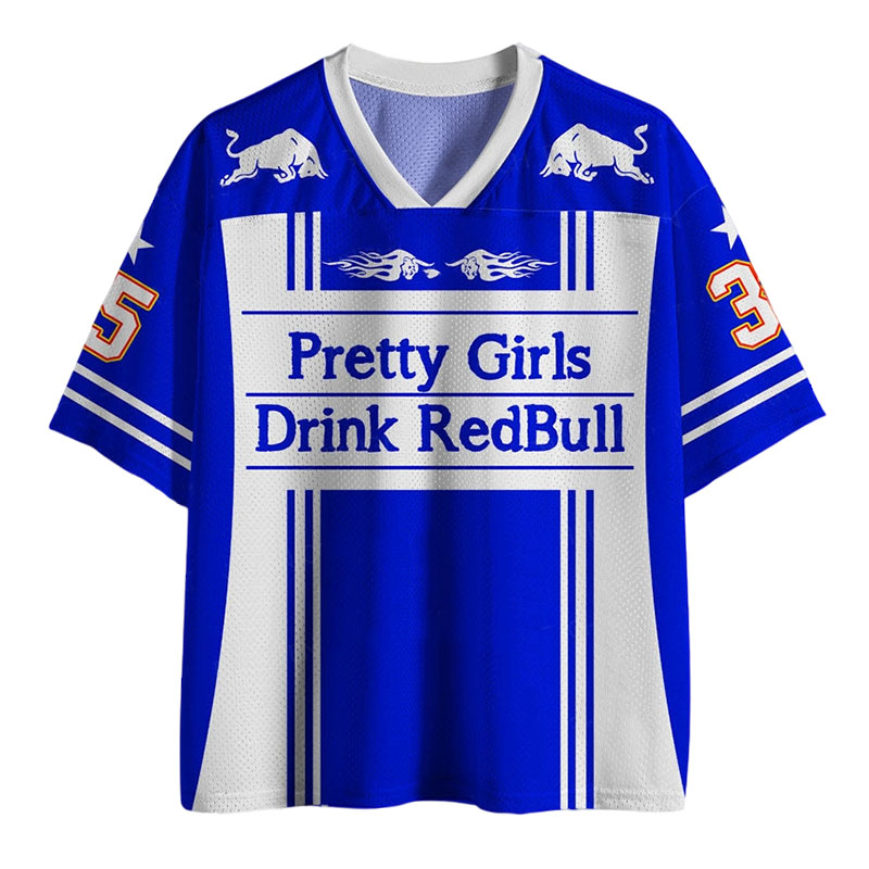 Pretty Girl Y2K Crop Sport Jersey Shirts