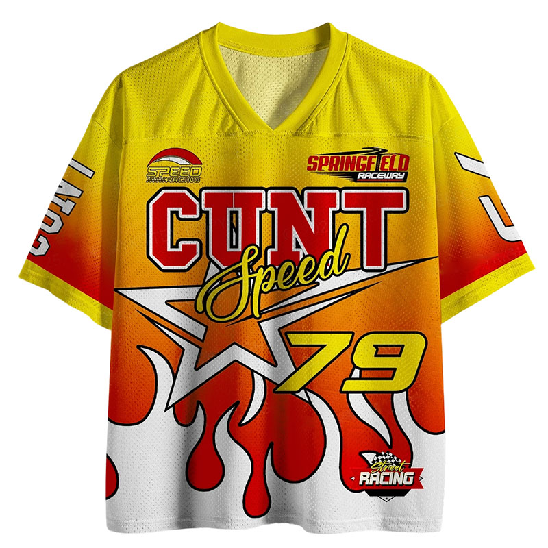 Cunt Y2K Crop Sport Jersey Shirts