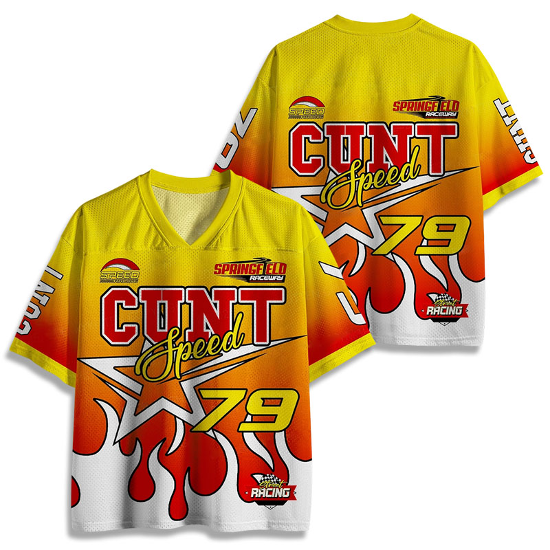 Cunt Y2K Crop Sport Jersey Shirts