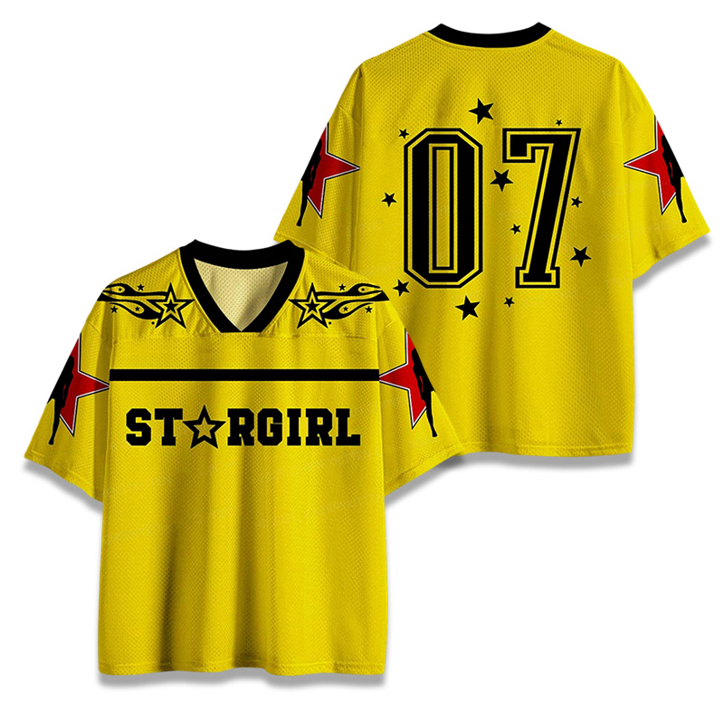 Star Girl Y2K Crop Sport Jersey Shirts