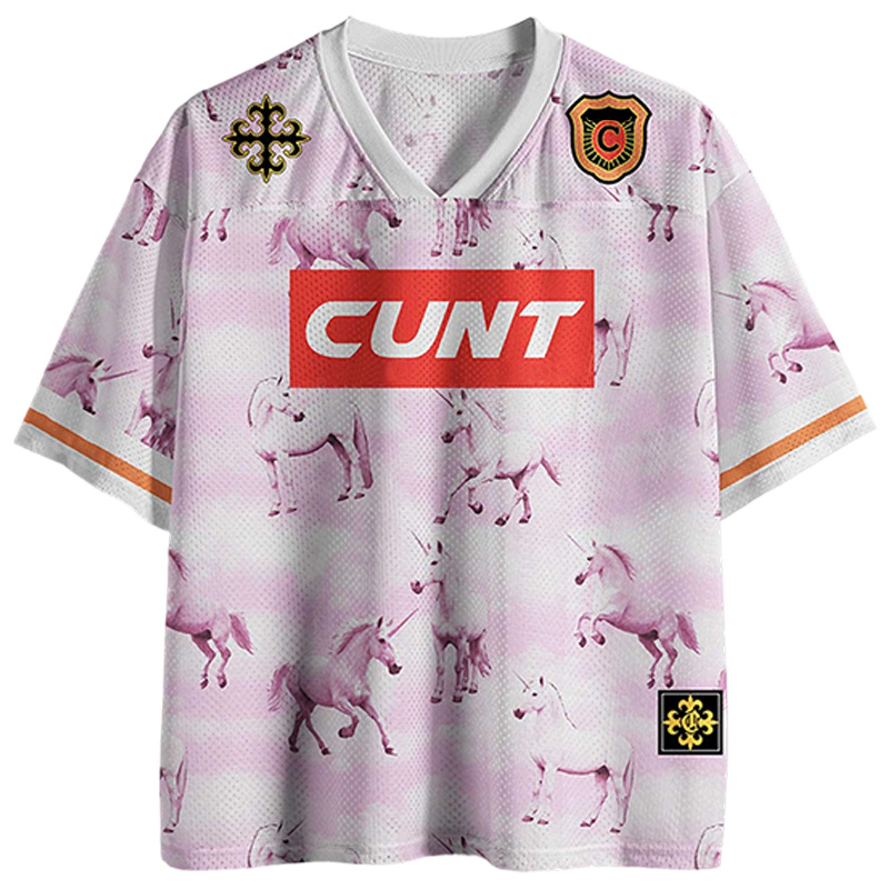 Cunt Y2K Crop Sport Jersey Shirts