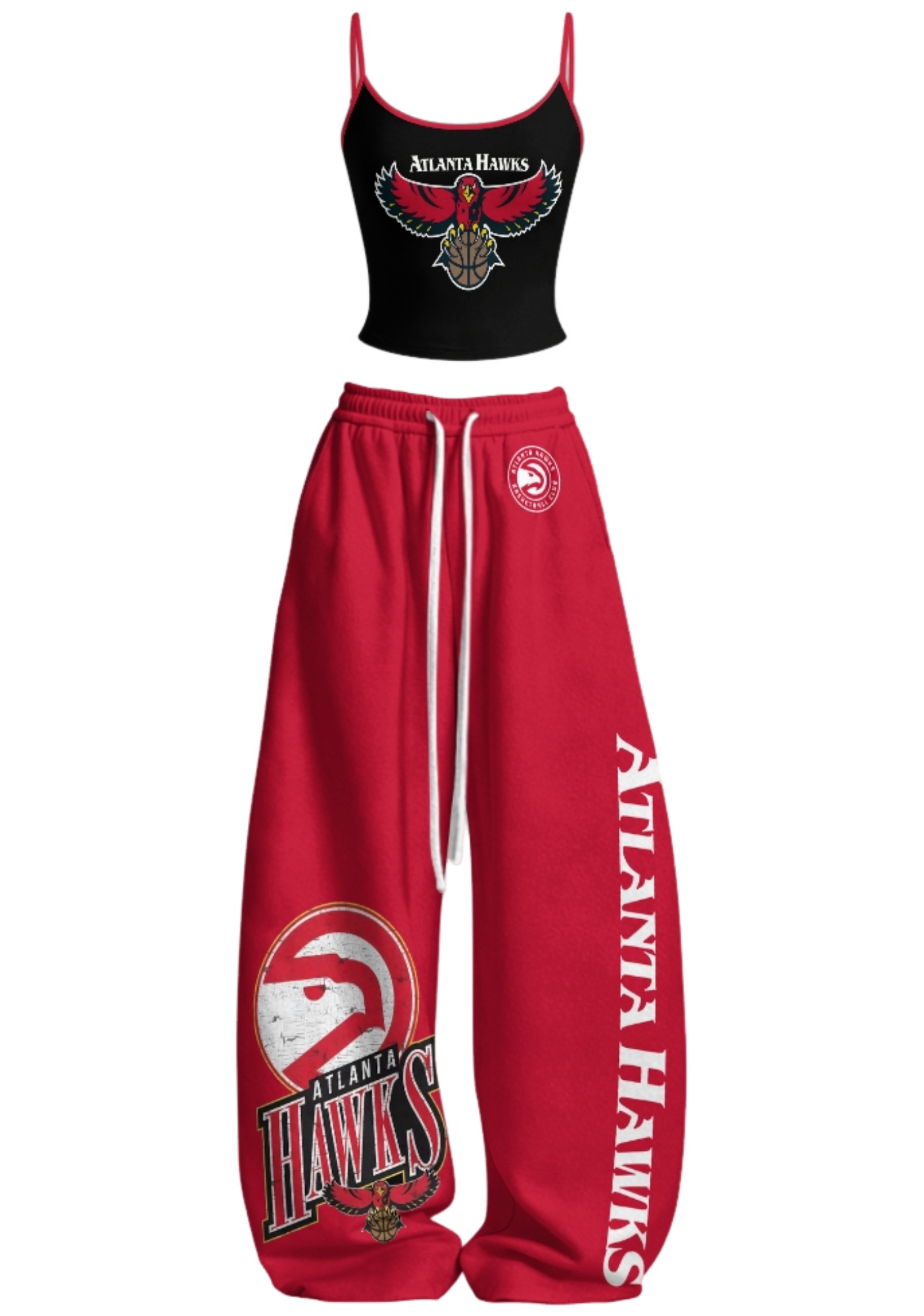 Atlanta Hawks Tops & Elasticated Trousers Two-Piece Set