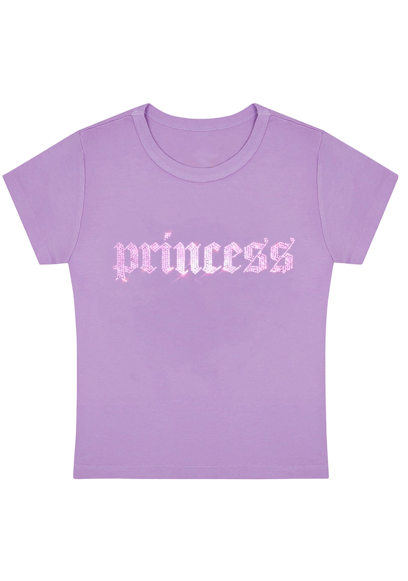 Princess Rhinestone Y2K Baby Tee