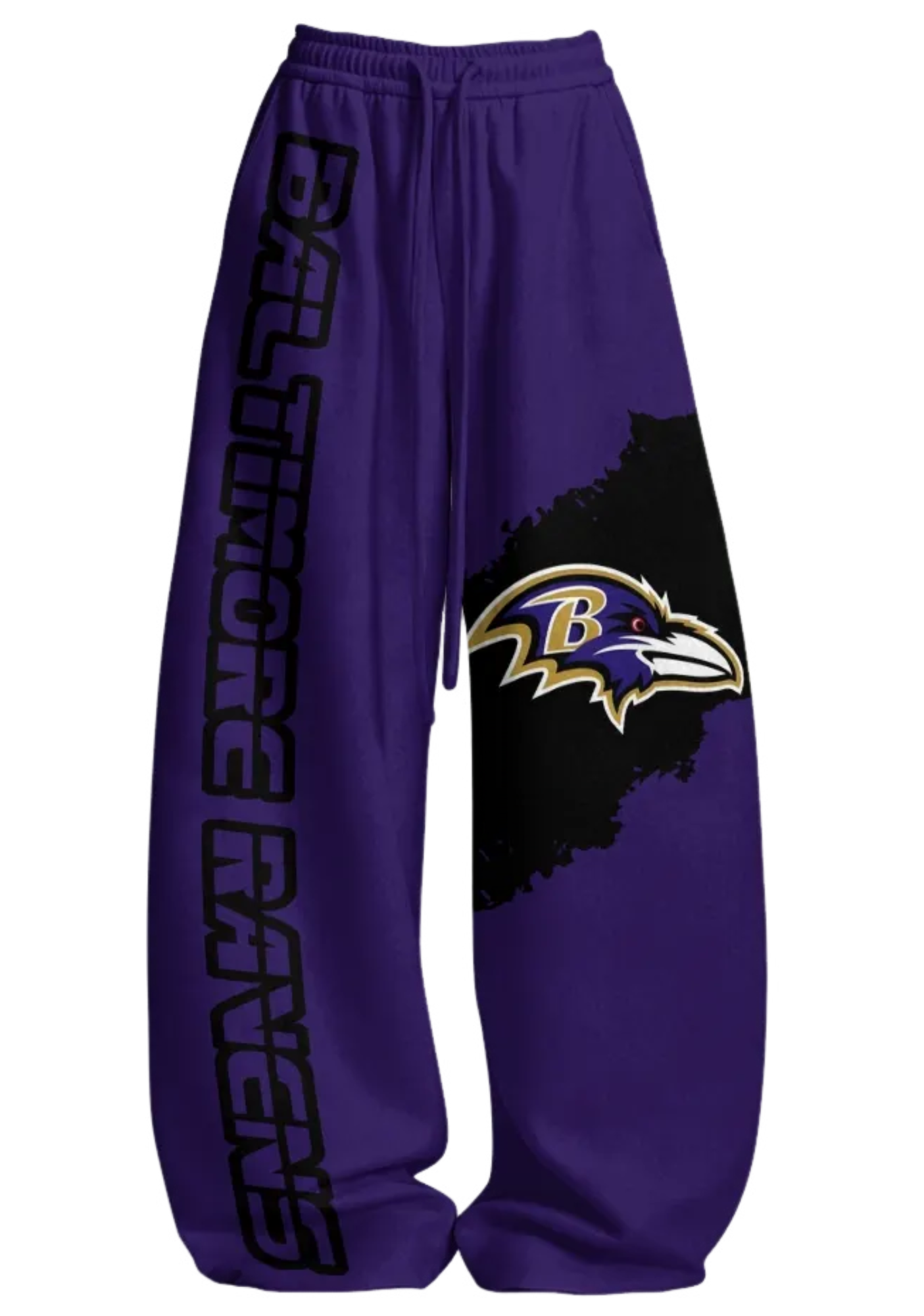 Baltimore Ravens Tops & Elasticated Trousers Two-Piece Set